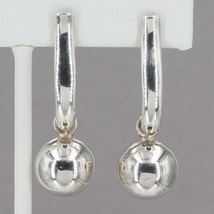 Retired Silpada Sterling Exclamation Point Ball Bead Post Dangle Earrings P1887  - £31.85 GBP