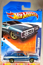2011 Hot Wheels #108 Muscle Mania 8/10 &#39;71 DODGE CHARGER Teal w/Green 5 Spokes - £8.60 GBP