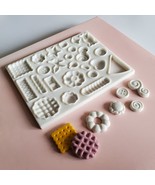 Halloween Sweets Breads Variety Fondant Silicone Mold - $11.99