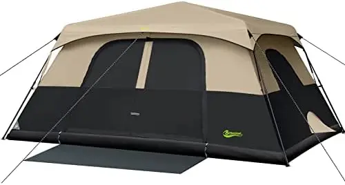 Cabin Tent, 8 Person/10 Person Camping Tent Setup in 60 Seconds with Rainfly, - £197.63 GBP+