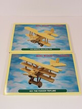 Lot Of 2 Mini Wooden Model Airplanes - Bristol Bulldog - The Fokker Trip... - $8.46