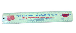 Coast-To-Coast Hardware Stores Vintage Advertising Ruler - Metal - 12 Inch - £12.62 GBP