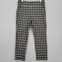 Maurices Women Leggings Size L Black Stretch Preppy Plaid Pull-On Skinny Pants - £11.27 GBP