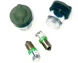 2 Dash Bulbs + 2 Lens+ 2 Gaskets - 6pc Kit, 383 Green, fits HUMVEE Dashb... - $29.95