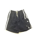 Sportek Men&#39;s Medium Blue With White Stripe Polyester Lined Drawstring S... - $7.92