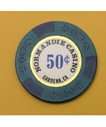 NORMANDIE CASINO Gardena, California $$0.50 Casino Chip - $5.36 CAD