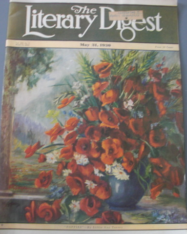 The Literary Digest, May 31, 1930, Volume 105, No. 9. Whole No. 2093, Co... - $25.00