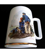 Vintage Norman Rockwell Nautical Coffee Mug Skipper Tea Cup With Gold Ri... - $59.72 CAD