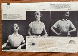 Vintage Millers New York Spring Blouse Brochure - $5.39 CAD