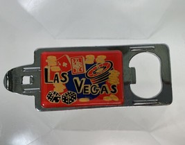 Vintage Bottle Opener Las Vegas Souvenir Can Puncture Red - £6.02 GBP