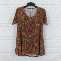 Lularoe Perfect Tee Womens XXS Paisely Floral Simply Comfortable Tunic Top Boho - £14.38 GBP