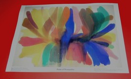 Morris Louis Point Of Tranquility Poster Print Vintage 1993 Crystal Productions - £39.22 GBP