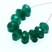 Onyx Faceted Rondelle Beads Briolette Natural Loose Gemstone Making Jewelry - £6.63 GBP