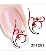 Nail Art Water Transfer Sticker Decal Stickers Pretty Flower XF1251 - $3.09