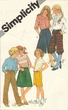 1981 Childs Knickers Bermudas Culottes Straight Leg Pants Skirt Sew Patt... - $11.99