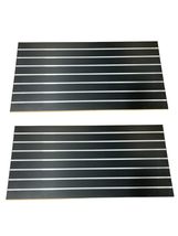 Black Slatwall Panels 24&quot;H x 48&quot;L (Set of 2 Panels) - with or Without Me... - $98.95+