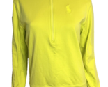 Ralph Lauren Golf Neon Yellow Long Sleeve Pullover Sweater, Women's Size L - $28.49