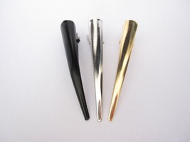 3 inch smaller gold black or silver metal alligator hair clip for fine thin hair - £5.51 GBP