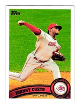 2011 Topps Baseball Card Johnny Cueto 142 Cincinnati Reds Pitcher - £1.90 GBP