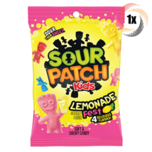 1x Bag Sour Patch Kids Lemonade Fest Assorted Soft &amp; Chewy Gummy Candy | 8.02oz - £8.47 GBP