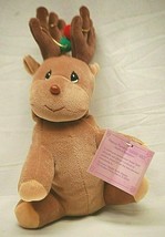 Tender Tails Plush Toy Christmas Reindeer Brown Tan Feet Precious Moment... - £13.40 GBP