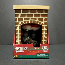 Gemmy Fireplace Santa Christmas Animated Talking Prop - £34.00 GBP