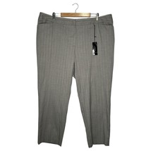 New Lane Bryant Pants Womens 24 Straight Leg Pin Stripe Slacks Trousers Gray - £23.92 GBP