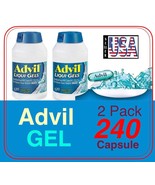 Advil Gel , ( 240 Capsules )  Liqui-Gels Solubilized , Gel Capsules, 200 mg - $34.88