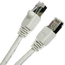 100'Ft Cat6A Gray Network Ethernet Cable Double Shielded 100% Copper Uv Outdoor - £63.70 GBP