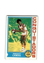 1974-75 Topps ABA DWIGHT LAMAR #177 SAN DIEGO CONQUISTADORS - $0.99