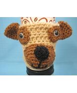 Mixed Breed Puppy Dog Crochet Handmade Cup Cozy Holder Gifts by Bren - $24.95