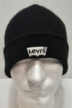 Pre Owned Levi&#39;s Black Beanie Toboggan Black - £11.34 GBP