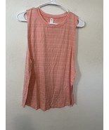 Athleta Cloudlight Striped Muscle Tank Top Shirt Size Large Coral - $29.99