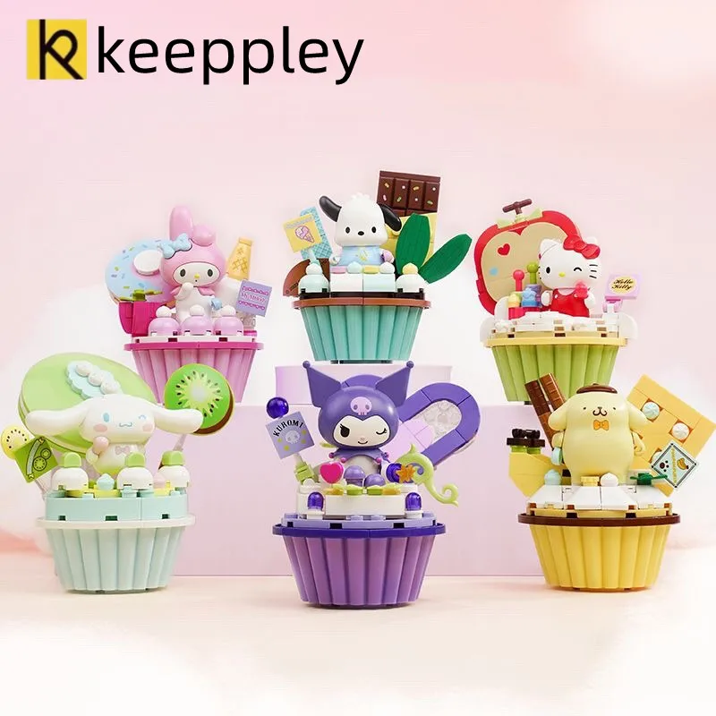 keeppley building blocks Sanrio characters Hello Kitty toy cake model Kawaii - £18.46 GBP
