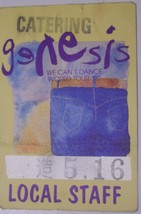 Genesis Original 1992 Local Staff Pass We Can&#39;t Dance Tour Miami Florida... - £15.62 GBP