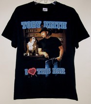 Toby Keith Concert Tour T Shirt Vintage 2003 I Love This Bar Size Medium - £55.94 GBP