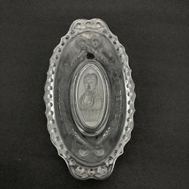 Vintage Imperial Clear Glass Loves Request is Pickles Dish Kate Claxton Portrait - £19.98 GBP