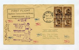 1931 First Flight Cover AM 33 Birmingham AL Southern Transcontinental Ai... - £9.51 GBP