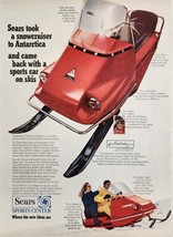 1968 Print Ad Sears Snowcruiser Snowmobiles Sir Edmund Hillary Mt Everest - £15.47 GBP