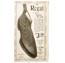 Bliss Regal 141 Button Calf Shoes 1897 Advertisement Victorian Fashion A... - $19.99