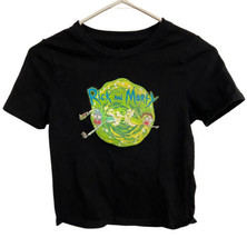 Rick And Morty Adult Swim Short Sleeved Graphic Boys T-Shirt Size Medium Black - £8.92 GBP
