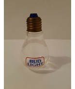 Vintage Bud Light Glass Lightbulb Light Bulb Salt Shaker Decor Beer Coll... - $24.45