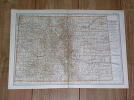1902 Antique Map Of Colorado / Denver - £24.29 GBP