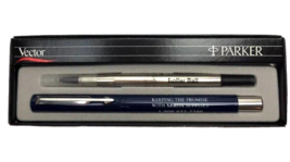 Parker Vector Rolling Ball Pen Writing Xerox Advertising Keeping Promise - $40.10