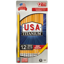 USA Titanium Premium Wood #2 Pencils, Sharpened, Long Lasting Erasers (1... - £9.27 GBP