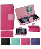 Pink Wallet Flip Case for HTC One A9 - QUALITY Leather Like Kickstand Fo... - $2.00