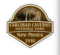 4&quot; carlsbad caverns national park new mexico 1930 bumper sticker decal usa made - £21.62 GBP