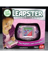 PiNk LeapFrog LEAPSTER Handheld Learning Game System with AC Adaptor and... - £78.17 GBP