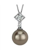 16 Inch High Polish Stainless Steel Imitation Pearl Pendant Necklace TK316 - £11.32 GBP
