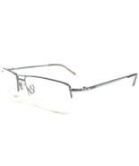 Alberto Romani Eyeglasses Frames AR 705 GM Silver Rectangular Half Rim 5... - $51.21